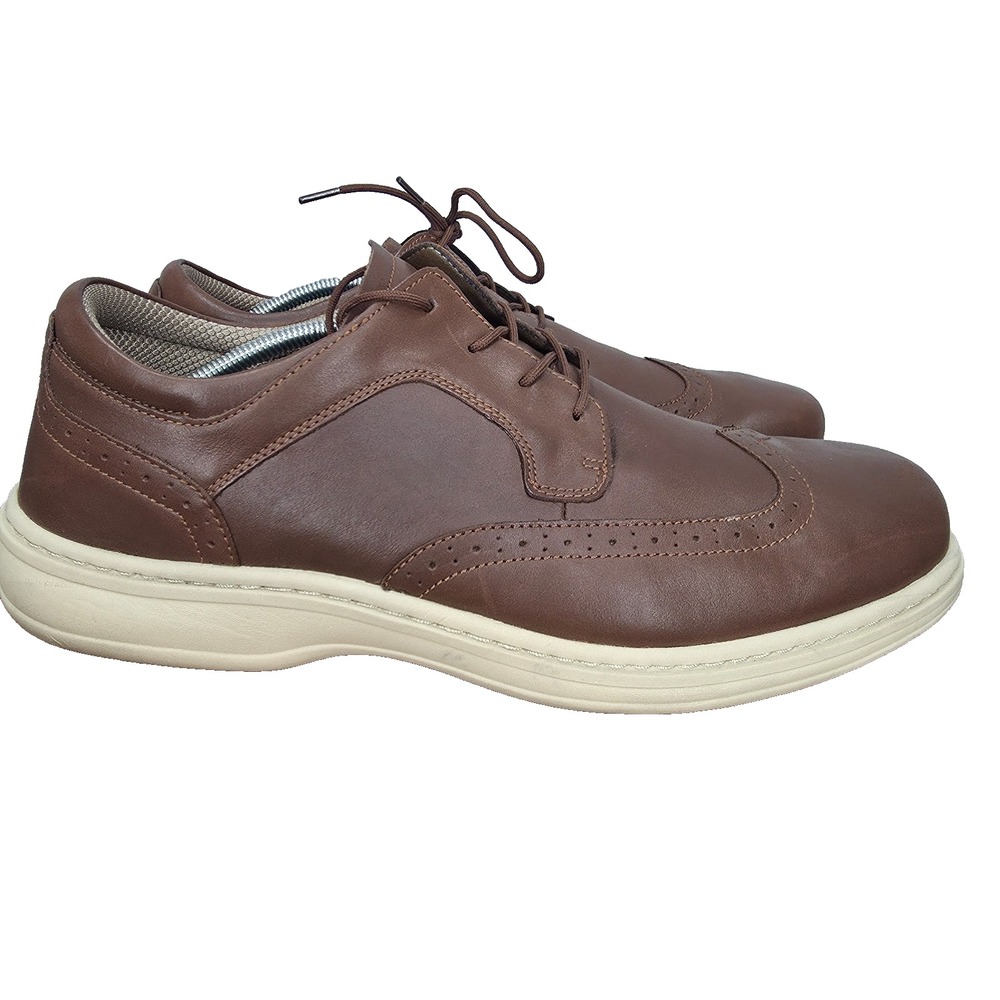 Orthofeet Sneakers Mens 14 D Moreno Brown Leather Wingtip Oxford Comfortl 22003